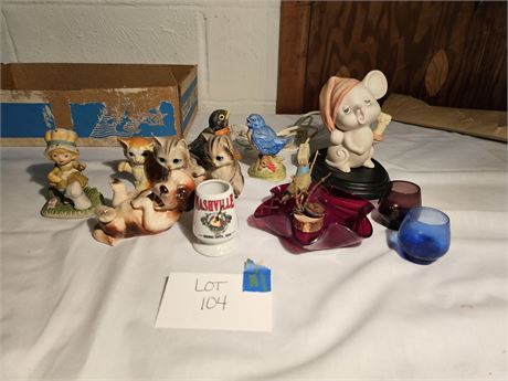 Mixed Figurine Lot: INARTCO / Shafford / Homco & More