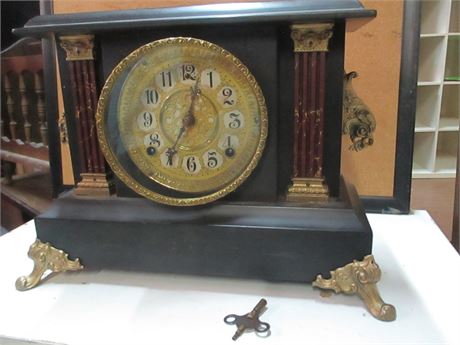 Antique Wm Gilbert Mantle Clock w/ Chime