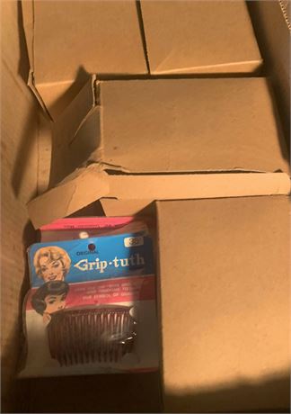 Grip-Tuth Hair Combs, Majorette Nylon-Coated Roller Pins & More - 2 Cases
