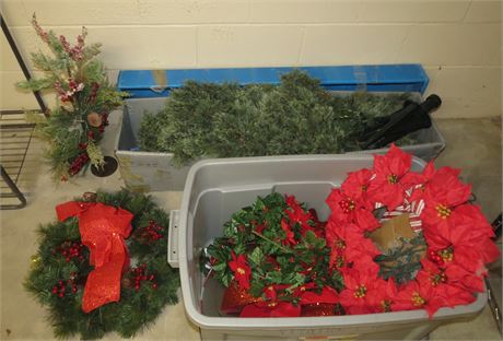 Christmas Tree, Wreaths, Etc
