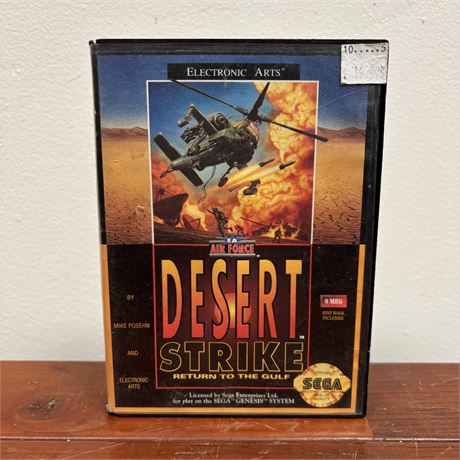 Sega Genesis Desert Strike: Return to the Gulf Video Game, 1992