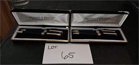 Benson & Hedges Special Kings Ball Point Pen Set x2
