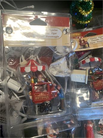 Lemax Christmas Village Accessories and Hawthorne Village Train Station Depot