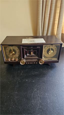 Zenith Clock Radio Electric Tube