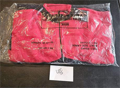 Marlboro Unlimited Red & Black Full Zip Coat Size Large