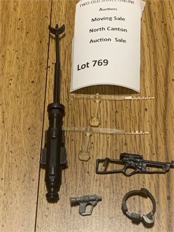 Star Wars Accessories - Black Missile launcher, Yoda Belt, Gray Blaster & More