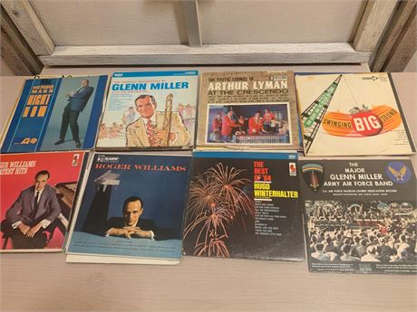 Roger Williams, Glenn Miller, Arthur Lyman, Herbie Man Album Lot
