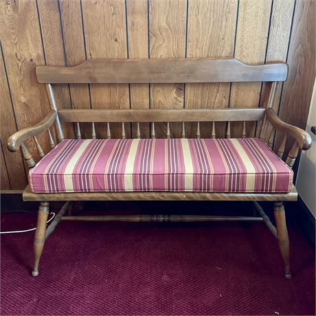 Colonial Style 2-Person Spindle Bench - 47 x 18 x 33"T