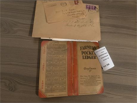 Vintage Farmer's Pocket Ledger from 1930, 1931, 1932