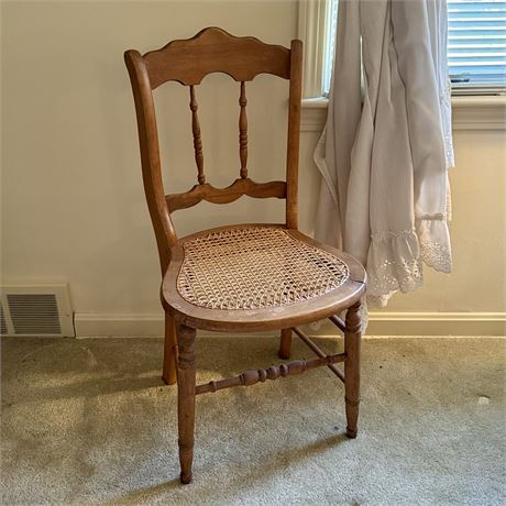 Antique Cane Seat Side Chair