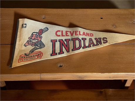 Vintage Cleveland Indians Chief Wahoo Felt Pennant