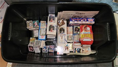 Tote Of Sports Cards/Memorabilia