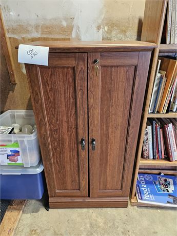 CD DVD Storage Cabinet with Key