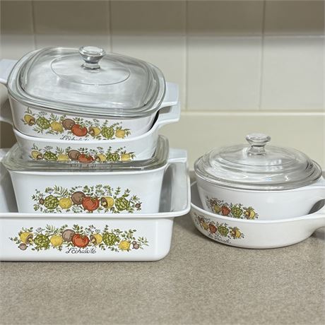 Corning Ware Spice of Life Casserole Dishes