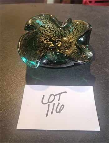 Murano Fuga Dino Martens Art Glass Ashtray