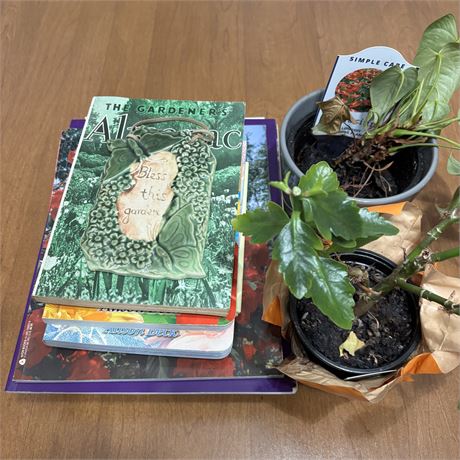 Gardening Books and Plants Bundle