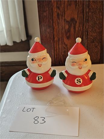 Rare Holt Howard Christmas Santa's Salt & Pepper Shakers