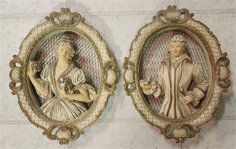 Chalkware Wall Plaques