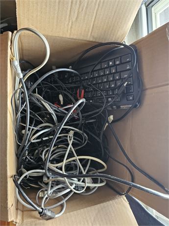 Mixed Electronics Cords / Keyboard & More