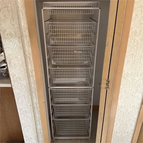 Sliding 7-Drawer Metal Wire Storage Organizer