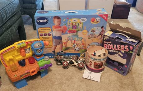 Kids Lot: View master / Vtech Sports Center / Roller-skates & More