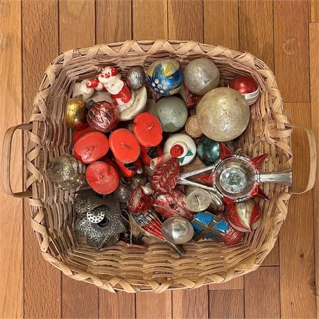 Old Mercury Glass Christmas Ornaments