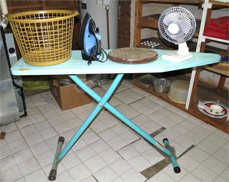 Iron, Ironing Board, Fan, Scale