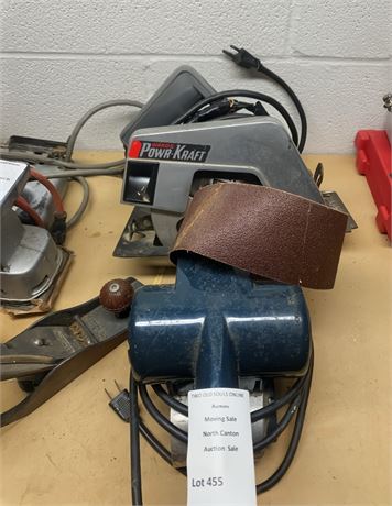 Wards Powr-Kraft Circular Saw, Handheld Power Planer & More