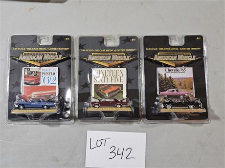 American Muscle 1:64 Scale Die Cast Metal Limited Edition Cars NEW IN PACK