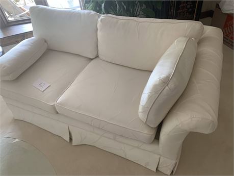 Poland Countryside Furniture White Left Handed Chaise Love Seat/Sectional Piece