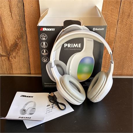 2 Boom Bluetooth LED Headphones