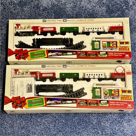 Pair of New? Santa's Musical Express Trains