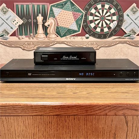 Sony CD/DVD Player and Nova-Sound FM Wireless Sound System