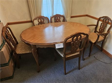 Vintage Blowing Rock Wood Dining Set