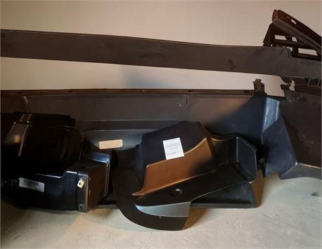 Misc Black Plastic Interior Trim Panels & Structural Vehicle Component Lot