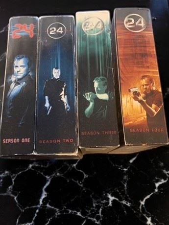 24 TV Show With Kiefer Sutherland DVD Lot - Seasons 1-4