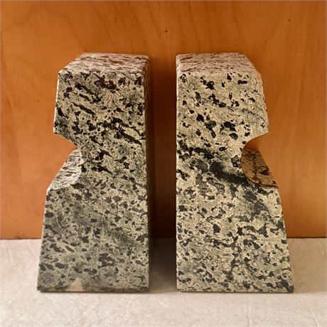 Solid Stone Bookends - 6"T x 3.25"