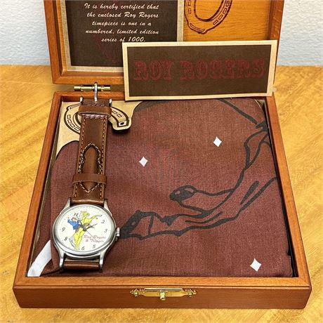 2000 Fossil Roy Rogers Watch and Bandana Set LE 454/1000