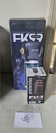 Fizzlife FK99 Direct Connect Water Filter System Fits 3/8 -1/2 Water line & More