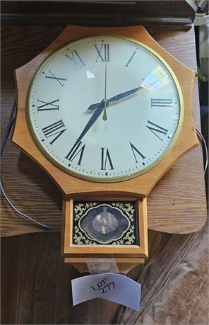 United Clock Electric Regulator Style Wall Clock