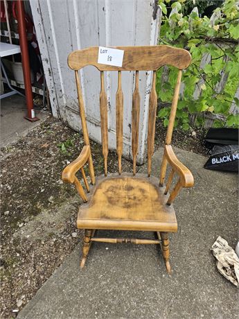 Vintage Wood Rocking Chair