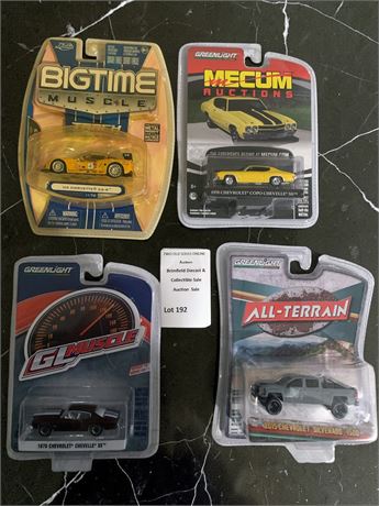 Jada Toys & Greenlight Chevy Die Cast Car Lot of 4