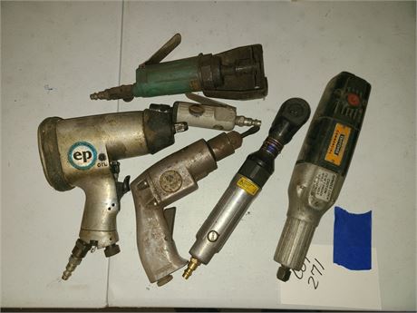 Mixed Air Tools - Rockwell Drill / Ratchets / Cut-off Tool & More