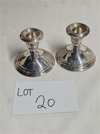Sterling Silver Gorham Candle Holders