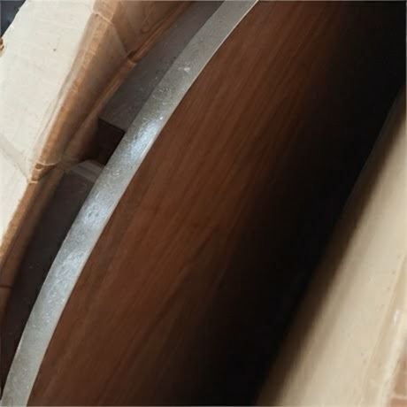 Westinghouse Micarta Roiund Wood Laminate Table Top W/Metal Edge