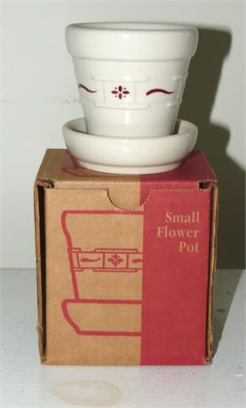 Longaberger Pottery Small Flower Pot