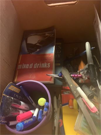 Office Supplies & Book Lot