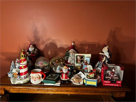 Large Lot of Christmas Ceramic Decor Items