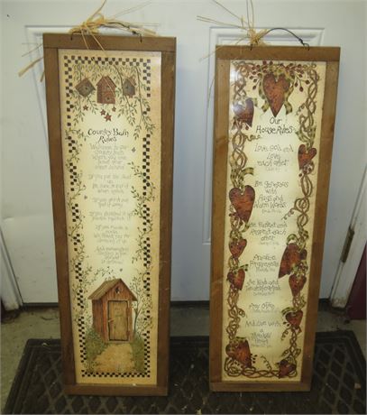 2 Home Decor Signs