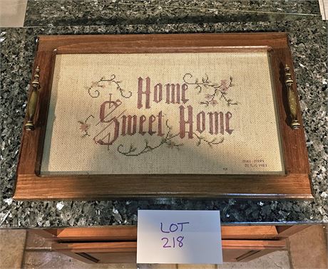 Vintage "Home Sweet Home" Needlepoint